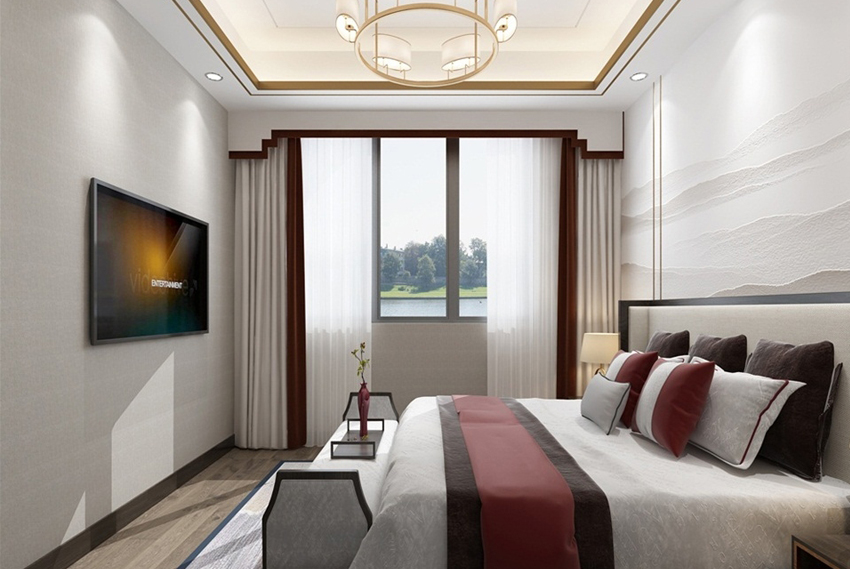 220平新中式气概装修效果图[大连-旅顺口区-春风十里]